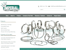 Tablet Screenshot of imperialweldringcorp.com